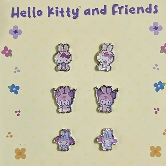 (kid’s) 🏷️ hello kitty & friends matching necklace & earrings set - Picture 6 of 11